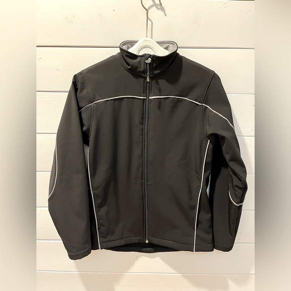 🖤 Women’s Black Softshell Jacket – Guru Sportswear (Size S) - Picture 1 of 8